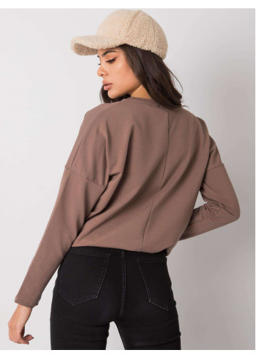 Hnedé tričko s dlhým rukávom