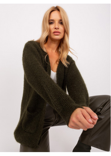 Khaki zelený kardigán