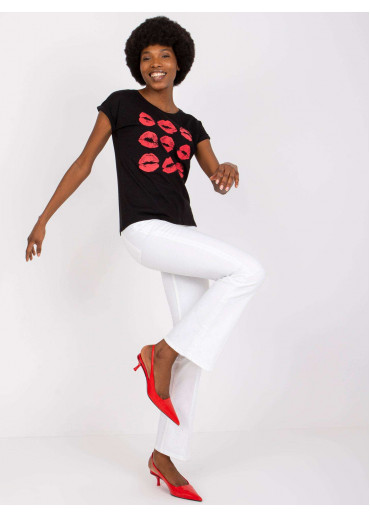 Čierne tričko Kiss