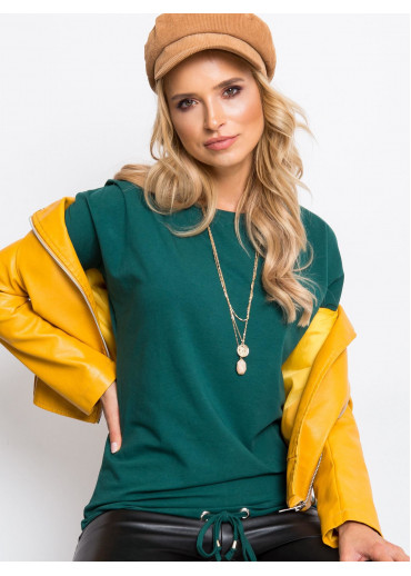 Tmavozelené tričko s dlhým rukávom