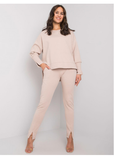 Béžovo hnedá tepláková súprava