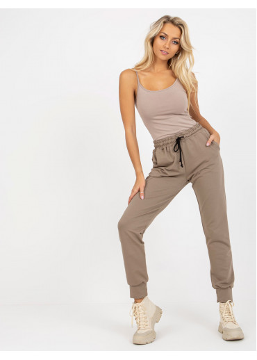 Béžovo hnedé tepláky