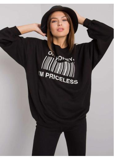 Čierne tričko s dlhým rukávom