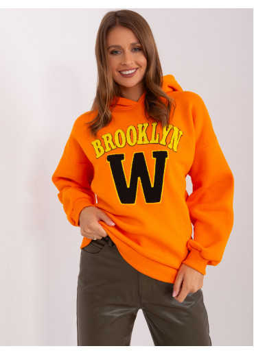Oranžová basic mikina