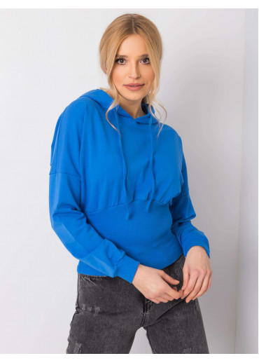 Modrá mikina s kapucňou
