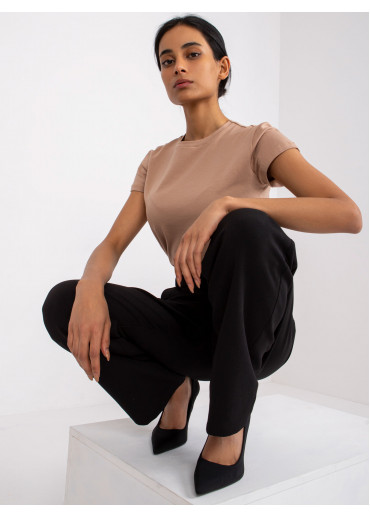 Hnedé basic tričko