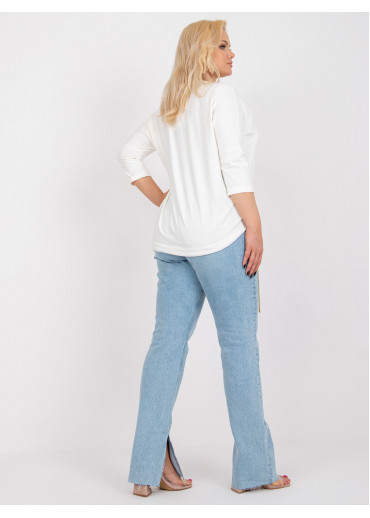 Smotanovo biele tričko s potlačou