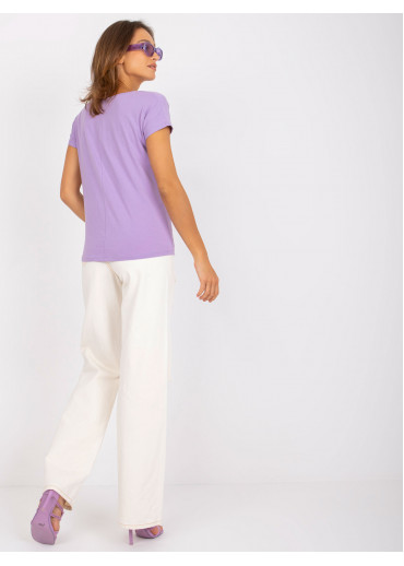 Fialové basic tričko