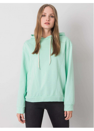 Svetlozelená mikina s kapucňou