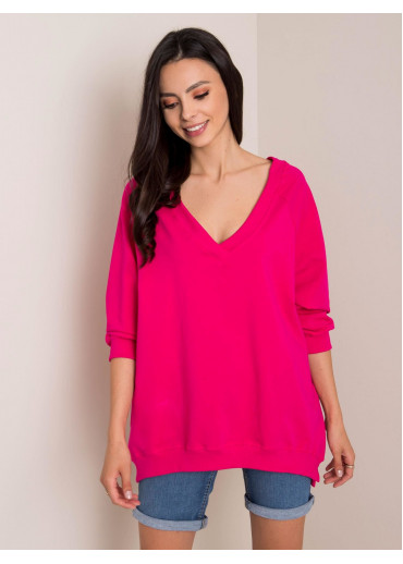 Tmavopúdrovo ružová mikina