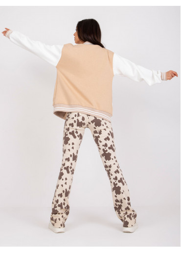 Béžovo hnedá mikina