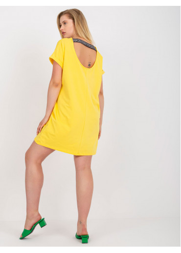 Žlté predĺžené tričko