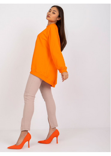 Oranžová oversize mikina
