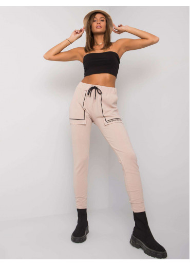 Béžovo hnedé tepláky