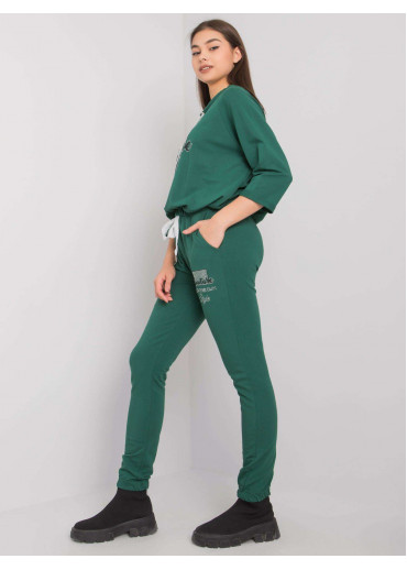 Tmavozelená tepláková súprava