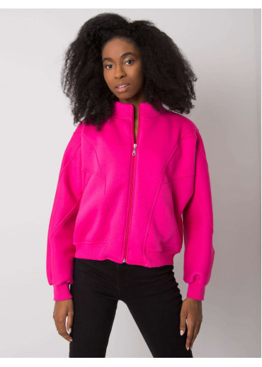 Fuchsiovo ružová dámska mikina