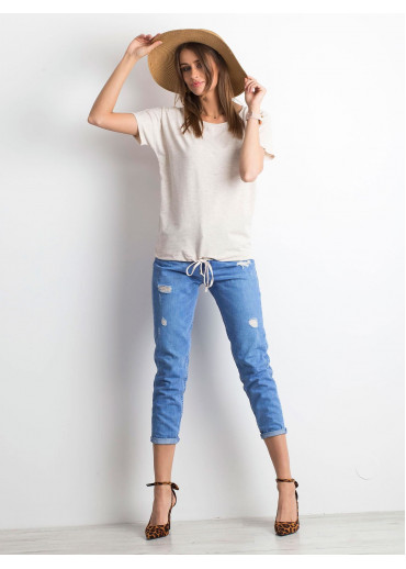 Béžovo hnedé tričko