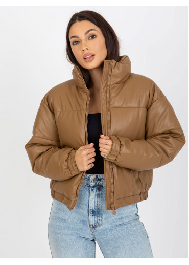 Hnedá krátka bunda