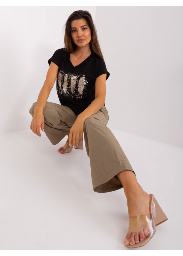 Čierne tričko s potlačou