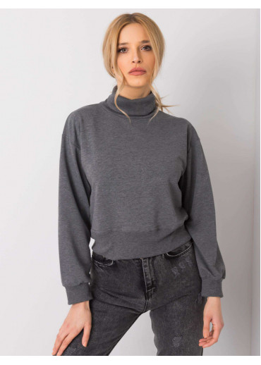 Tmavosivá mikina s rolákom