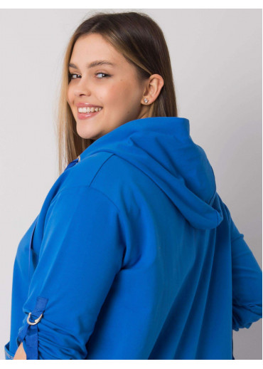 Modrá mikina s kapucňou