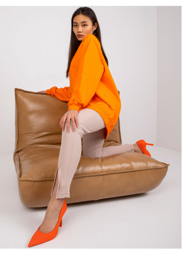 Oranžová oversize mikina