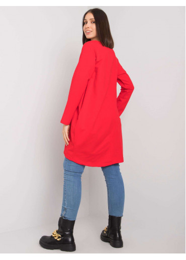 Červená tunika s potlačou