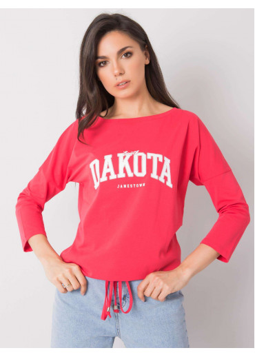 Koralovo ružové tričko s 3/4 rukávom