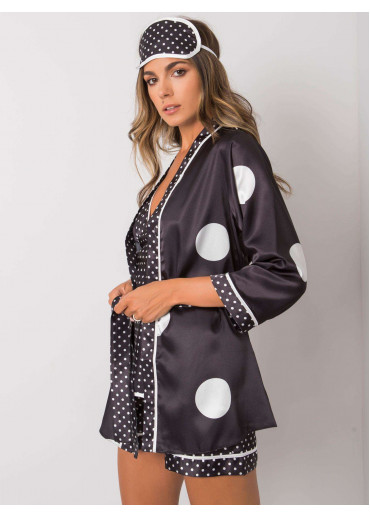 Čierny pyžamový set