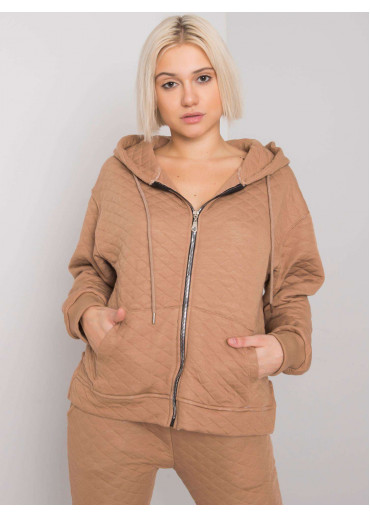 Hnedá mikina s kapucňou