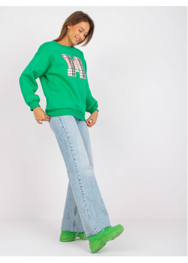 Zelená basic mikina