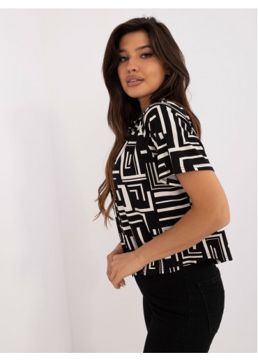 Čierna dámska košeľa