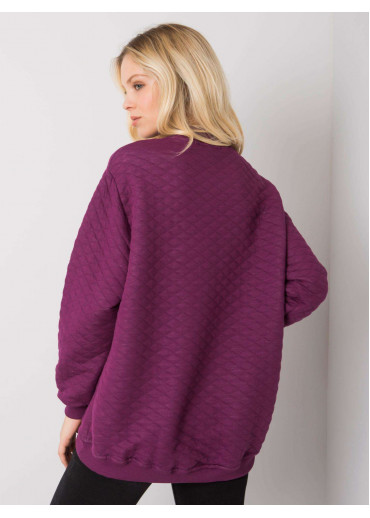 Fialová dámska mikina