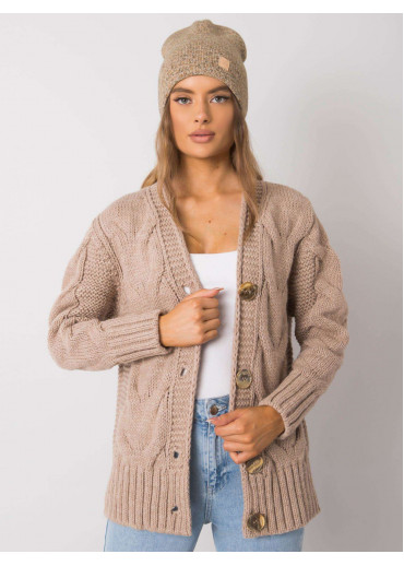 Béžovo hnedá čiapka