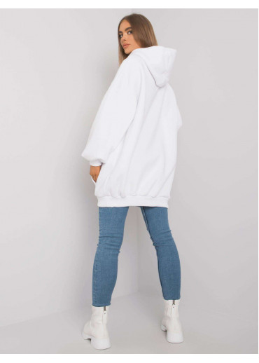 Biela oversize mikina