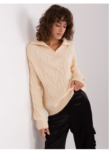 Béžovo hnedý pulóver