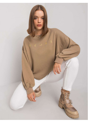 Béžovo hnedá mikina