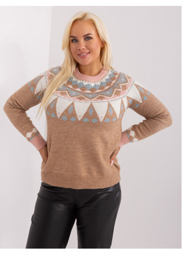 Kapučínovo hnedý pulóver