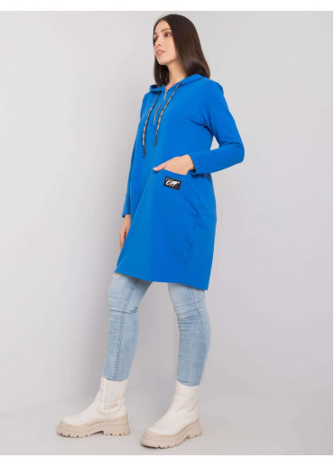 Modrá tunika s kapucňou