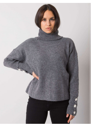 Tmavosivý dámsky sveter