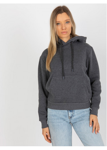 Tmavosivá basic mikina