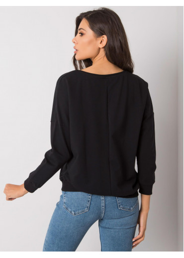 Čierna mikina s nápisom