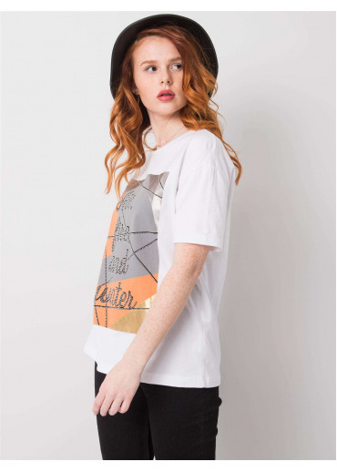 Biele bavlnené tričko