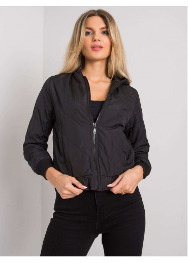 Čierna krátka prechodná bunda