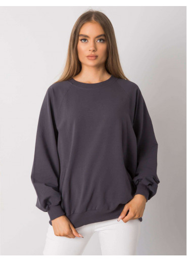 Grafitovo sivá basic mikina