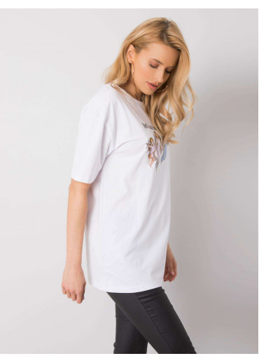 Biele bavlnené tričko