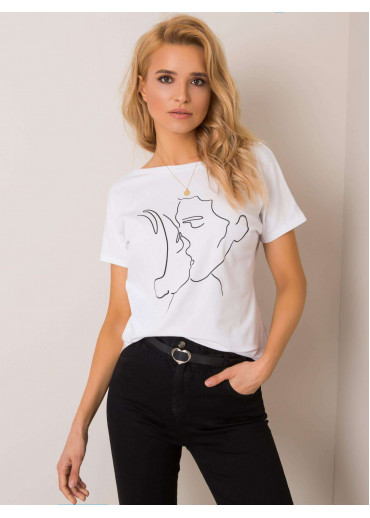 Biele tričko s potlačou