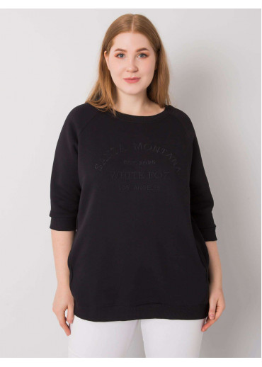 Čierna pohodlná mikina