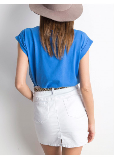 Modré basic tričko