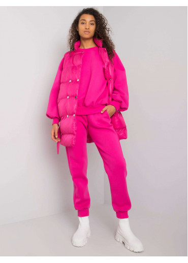 Fuchsiovo ružový teplákový komplet